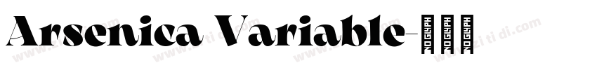 Arsenica Variable字体转换